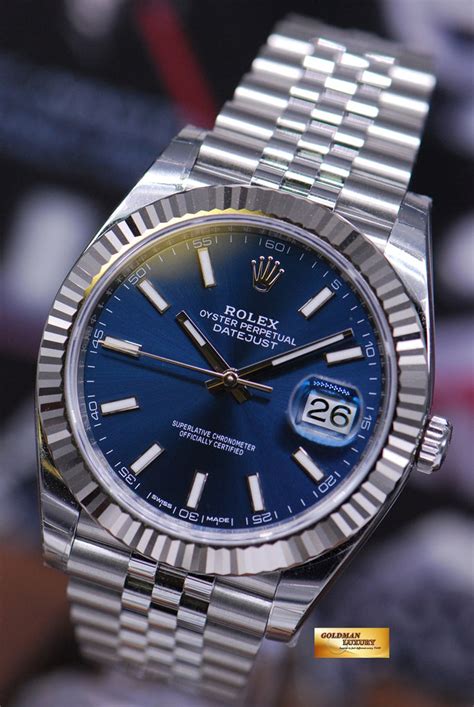 rolex oyster perpetual datejust 41 blue dial|rolex datejust 41 bezel.